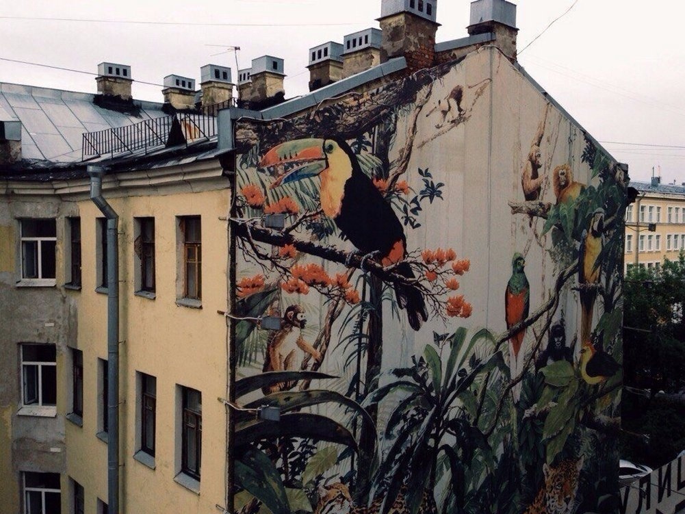 Граффити на зданиях фото