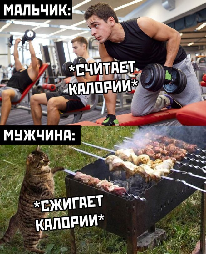 В спортзале