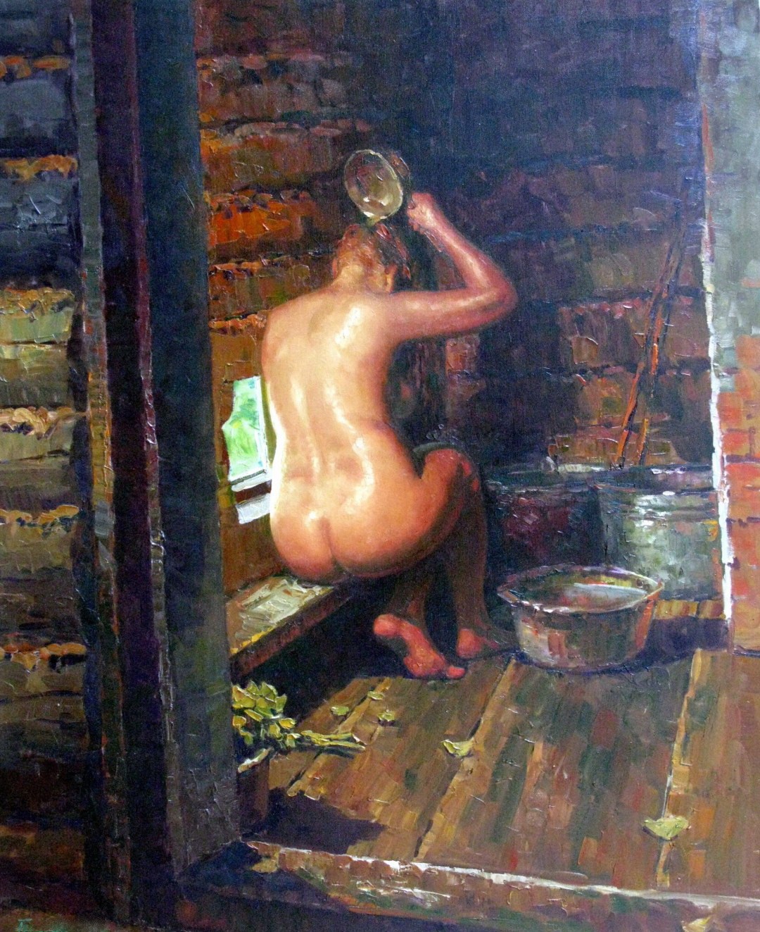 как мужчина и женщина моются в бани голыми фото 116